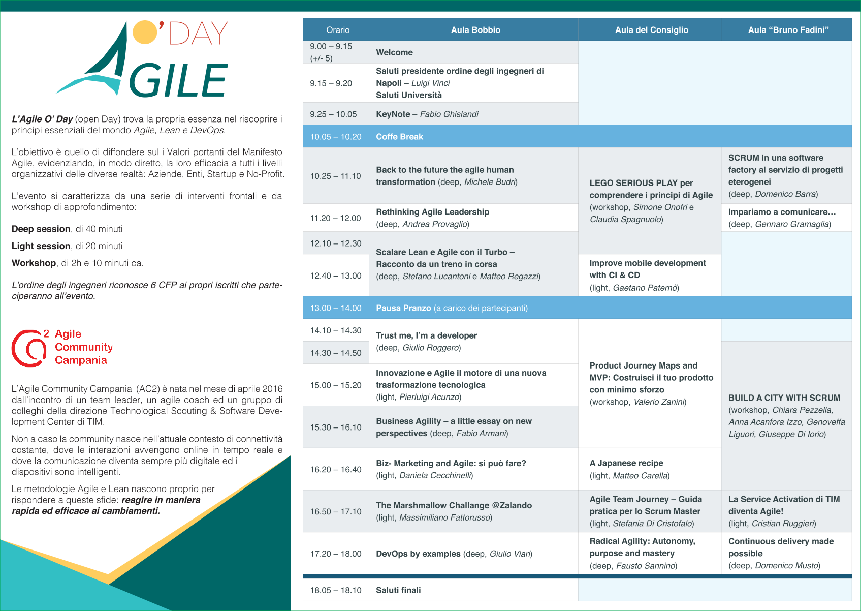 2017 agileoday programma